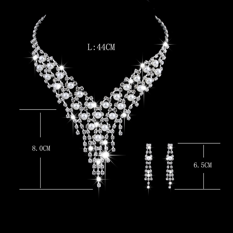 Luxury Bridal Jewelry Set – Necklace & Earrings 💎👑