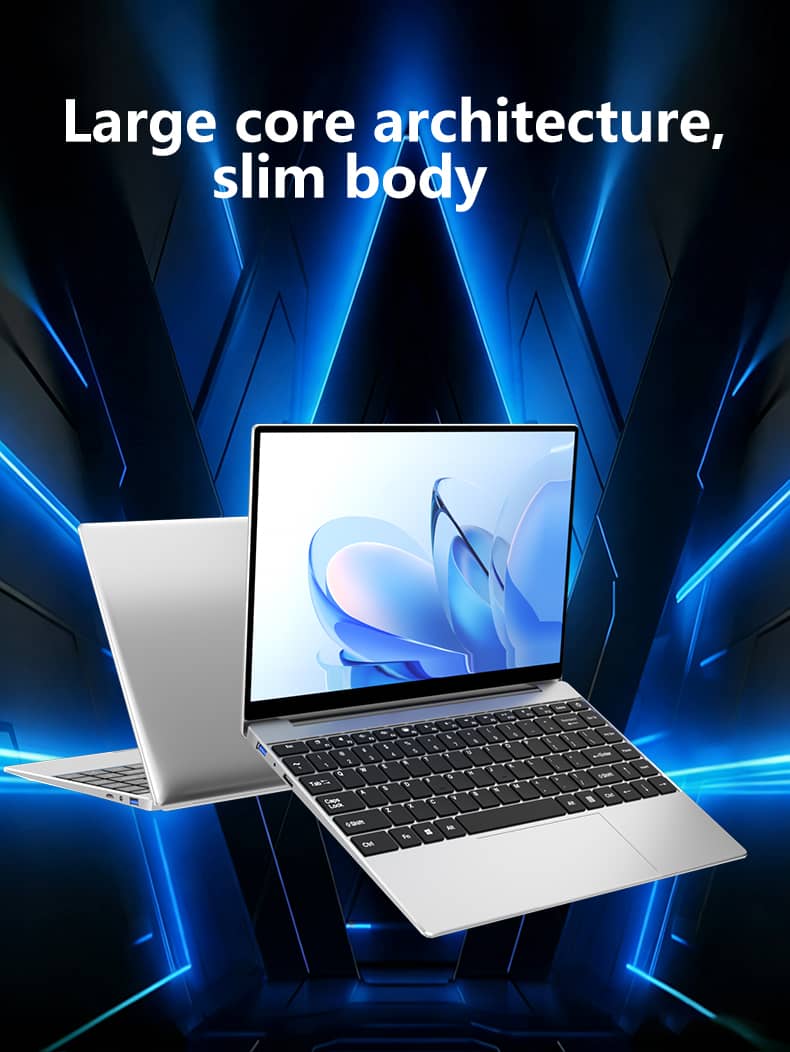 LENO 14.1" Ultra Slim Laptop Windows 11, 16GB RAM, 2TB SSD, Intel 4405U, FHD 1920×1080